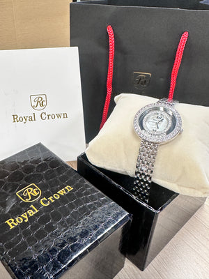 RC Royal Crown 女士石英防水手錶 銀色 (RC5308-2)