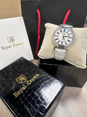 RC Royal Crown 女士石英手錶 白色 (RC4604-3)