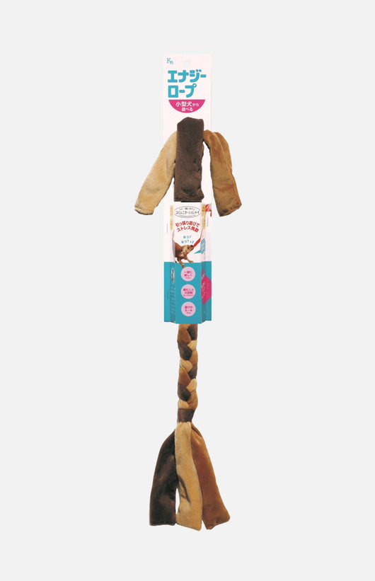 Kyoritsu Shokai 能源繩互動狗玩具-咖啡色 70cm