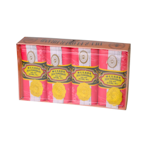 Bee & Flower Sandalwood Soap- Rose fragrance (4pcs)