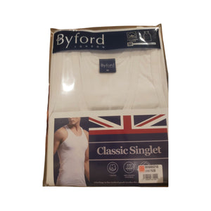 Byford Men's Cotton Singlet, XL