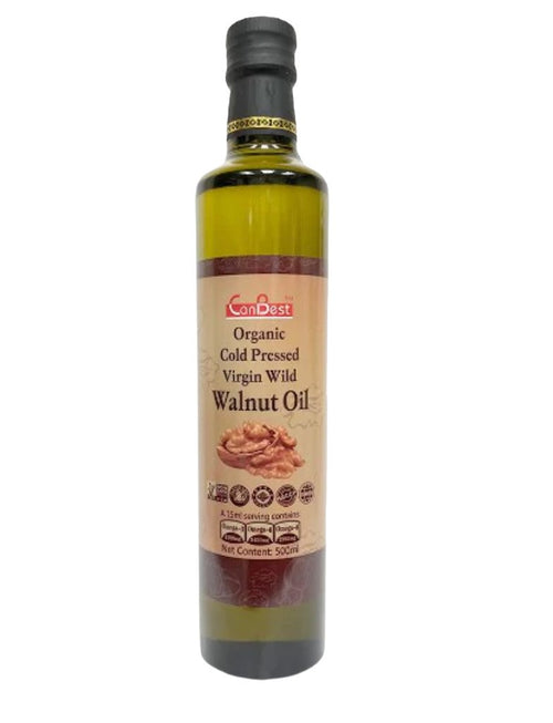 CanBest Organic Cold Pressed Virgin Wild Walnut Oil (500ML)