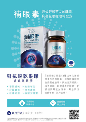 ASANA 360補眼素-抗老花眼矇眼乾配方(90粒裝)