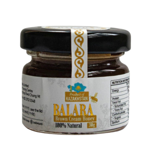 Balara Brown Cream Honey-100% Organic Kazakhstani Honey(30G)