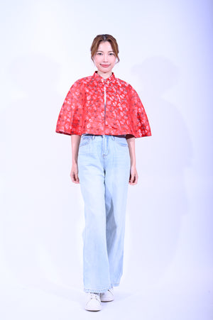 Line & Curve 大紅金魚斗蓬YL1112B