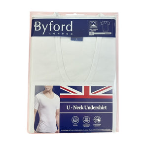 Byford 男裝U領全棉短袖內衣MW8822 (S-XL)