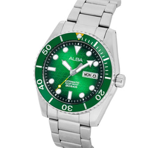ALBA 雅柏綠色不鏽鋼自動機械錶 AL4371X1
