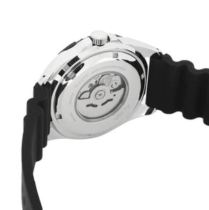 ALBA 雅柏深藍黑鋼圈自動機械錶 AL4493X1