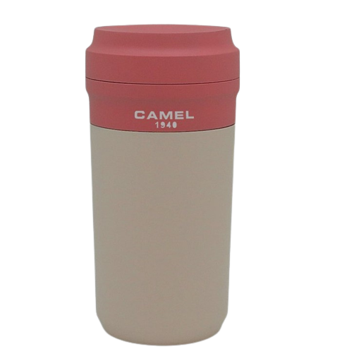 Camel Cuppa28 Glass Vacuum Mug in Plastic Case 280ml(Sand)