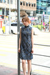 Line & Curve 韓國牛仔蕾絲A型旗袍YL1136-4