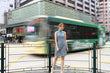 Line & Curve 牛仔波浪紋珠片A型旗袍YL1136-3