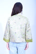 Line & Curve 新宋錦綠底熊貓雙色鈕明袋反袖外套YL246-25