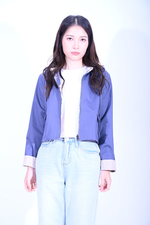 YUE HWA X BLIND YuePOSEasy 女裝一衣多穿雙面外套(藍)