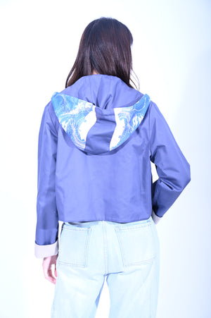 YUE HWA X BLIND YuePOSEasy 女裝一衣多穿雙面外套(藍)