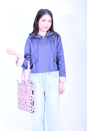 YUE HWA X BLIND YuePOSEasy 女裝一衣多穿雙面外套(藍)
