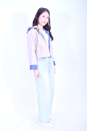 YUE HWA X BLIND YuePOSEasy 女裝一衣多穿雙面外套(杏)