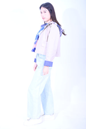 YUE HWA X BLIND YuePOSEasy 女裝一衣多穿雙面外套(杏)