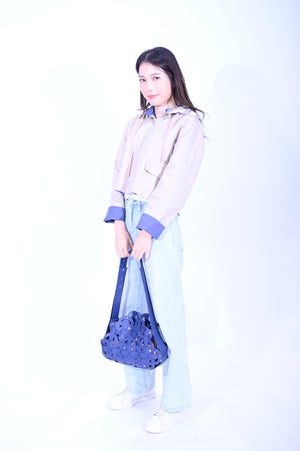 YUE HWA X BLIND YuePOSEasy 女裝一衣多穿雙面外套(杏)