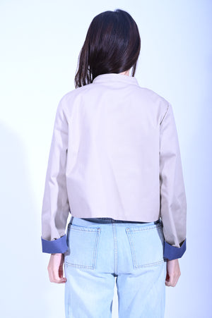 YUE HWA X BLIND YuePOSEasy 女裝一衣多穿雙面外套(藍)