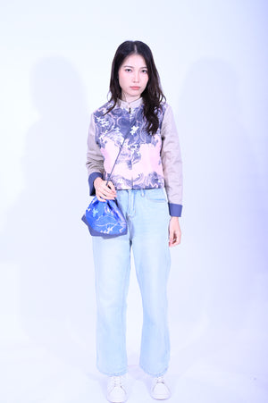 YUE HWA X BLIND YuePOSEasy 女裝一衣多穿雙面外套(藍)