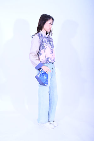 YUE HWA X BLIND YuePOSEasy 女裝一衣多穿雙面外套(藍)
