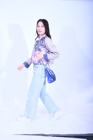 YUE HWA X BLIND YuePOSEasy 女裝一衣多穿雙面外套(藍)