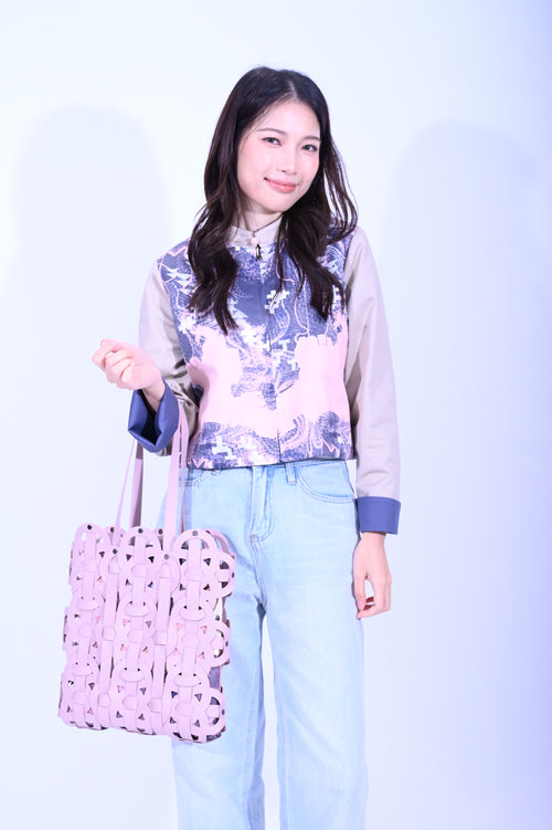 YUE HWA X BLIND by JW Chinese Knot Laserut Totebag Pink