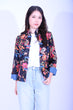 Line & Curve 仿香雲紗彩金魚扁鈕明袋反袖外套YL246-43