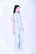 Line  & Curve 棉質印百家布原身短袖鈕頭上衣S05C26-79
