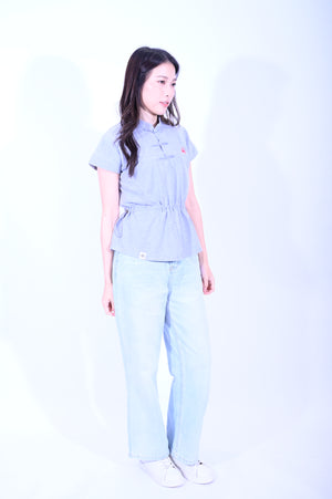 Cypherhood花灰色女裝束繩上衣C2603006A