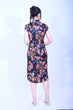 Line & Curve仿香雲紗彩金魚小蓋袖旗袍YL1178-4