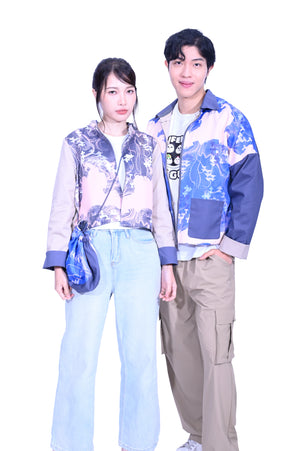 YUE HWA X BLIND YuePOSEasy 男裝一衣多穿雙面外套(杏)