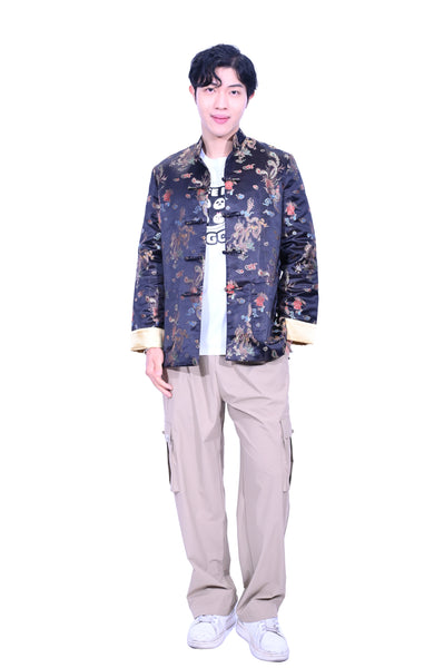 Yue Hwa Men's Tang Jacket Black