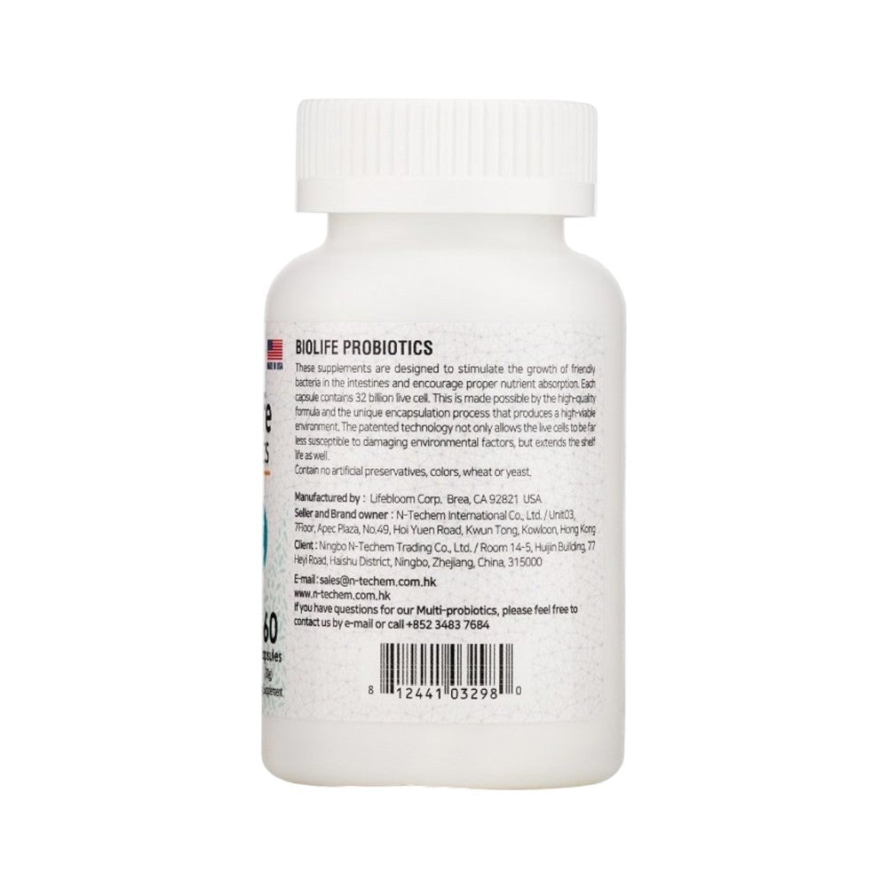 Biolife 300 MULTI-BIOLIFE 成人益生菌 (320億CFU)60粒 | 裕華網店 | 香港百貨老字號 | 香港禮品店