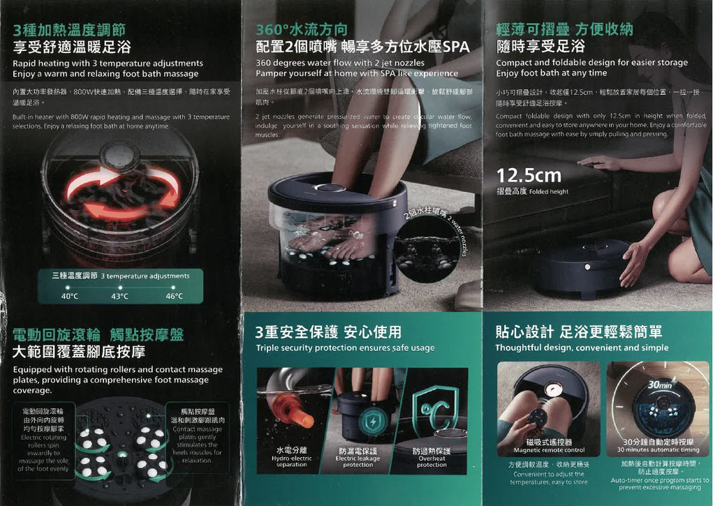 飛利浦腳部水療按摩器PPM6501 | 裕華網店