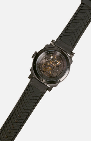 孔雀牌 P507-3 黑陀飛輪機芯腕錶
