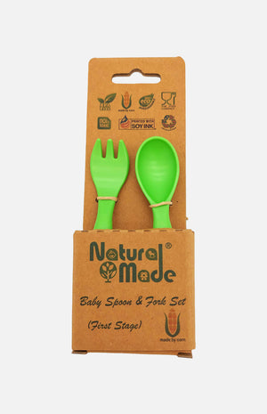 Natural Made - 嬰兒小匙及叉子套裝(初階)