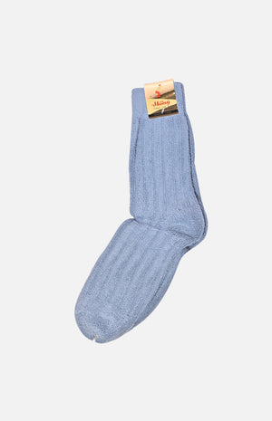 毛巾運動襪(淺藍)