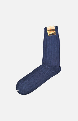毛巾運動襪(深藍)