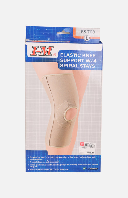 I-m Elastic Knee Support W/4 Spiral Stays Es-708