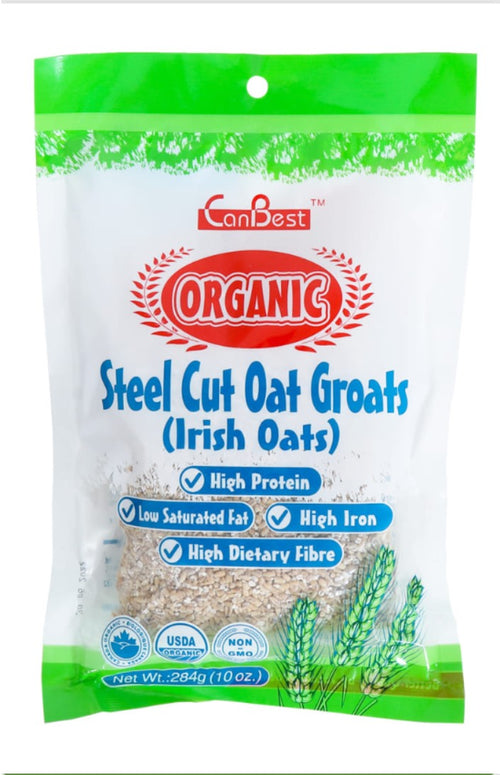 CanBest Organic Steel Cut Oat Groats (Irish Oats) (284G)