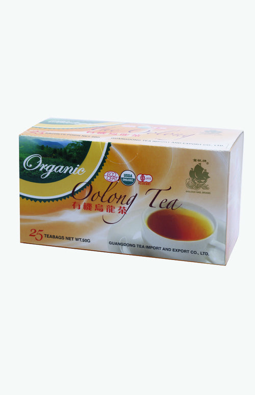 Golden Sail Brand Organic Oolong Tea Bags (25 tea bags)