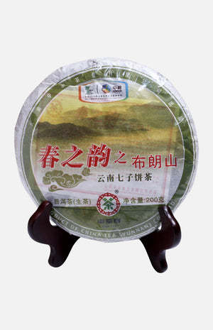 中茶牌布朗山普洱青餅 (2010年)